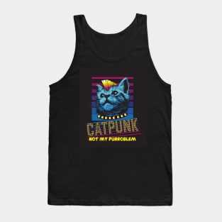 Punky cat Tank Top